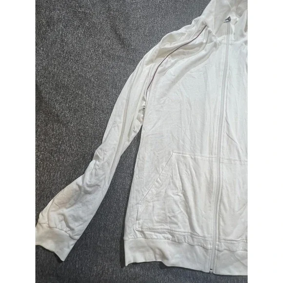 Boss Men's White Full Zip Long Sleeves Mock Neck Jacket Size 2XL